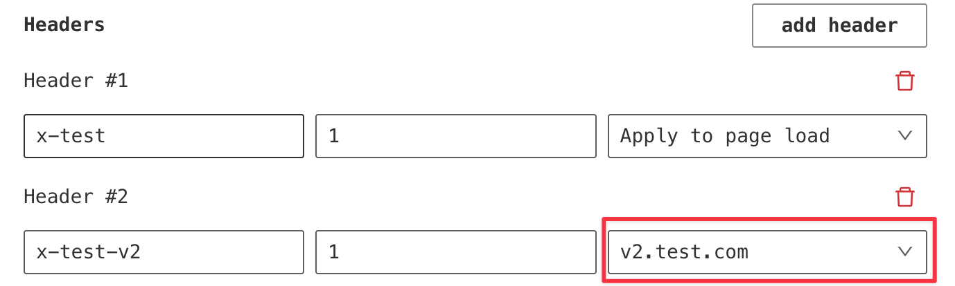 environment header host