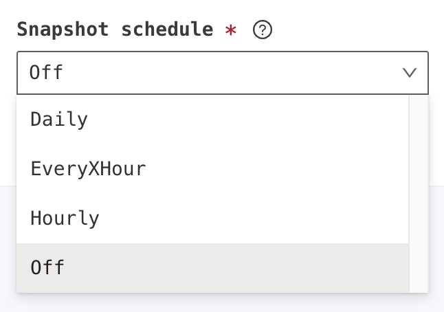 schedule type